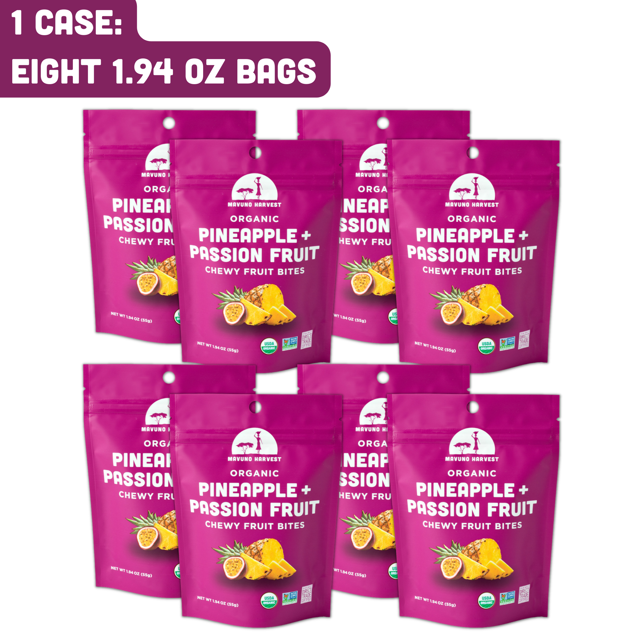 Organic Pineapple + Passionfruit Fruit Bites