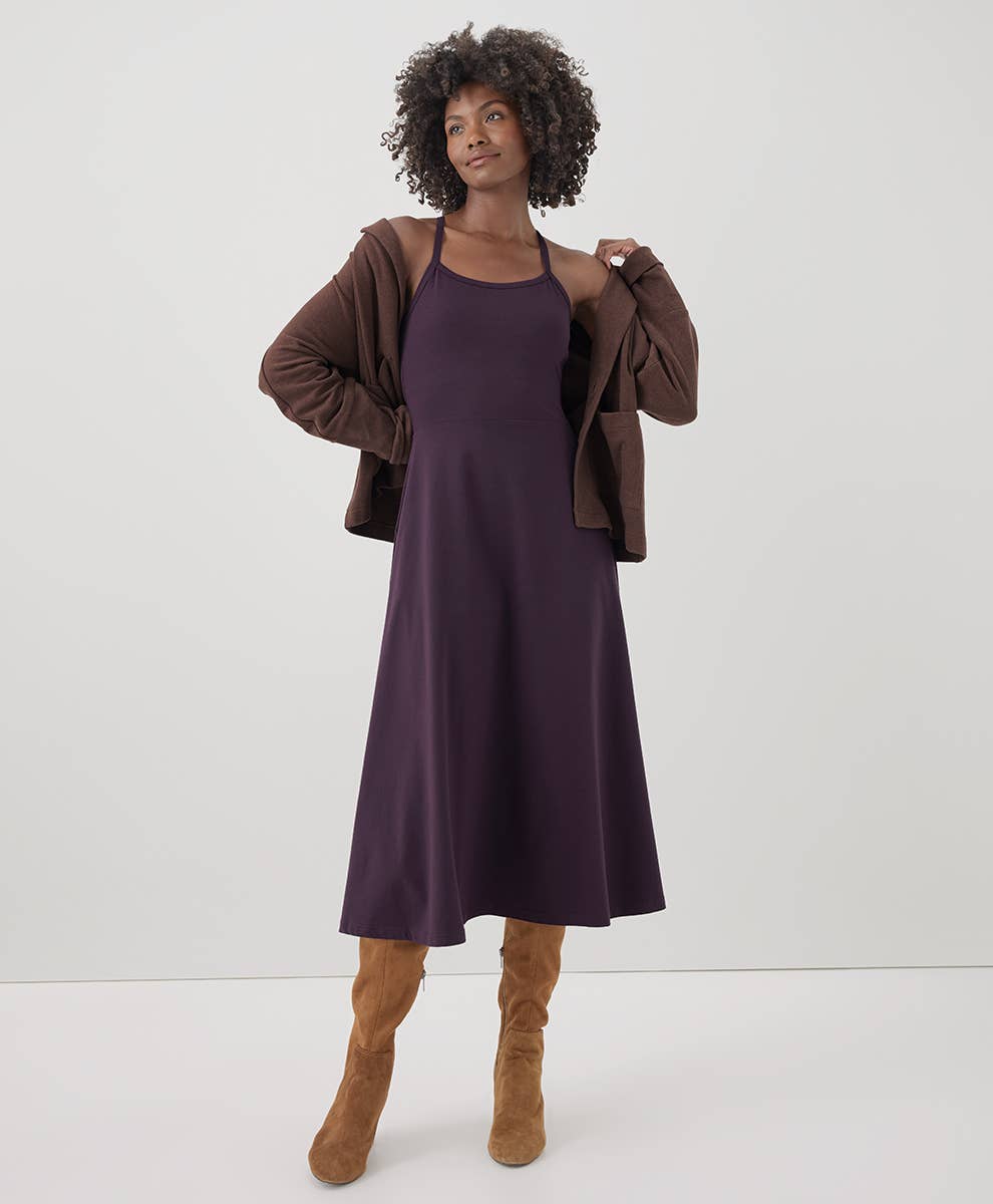 Women's Fit & Flare Midi Dress