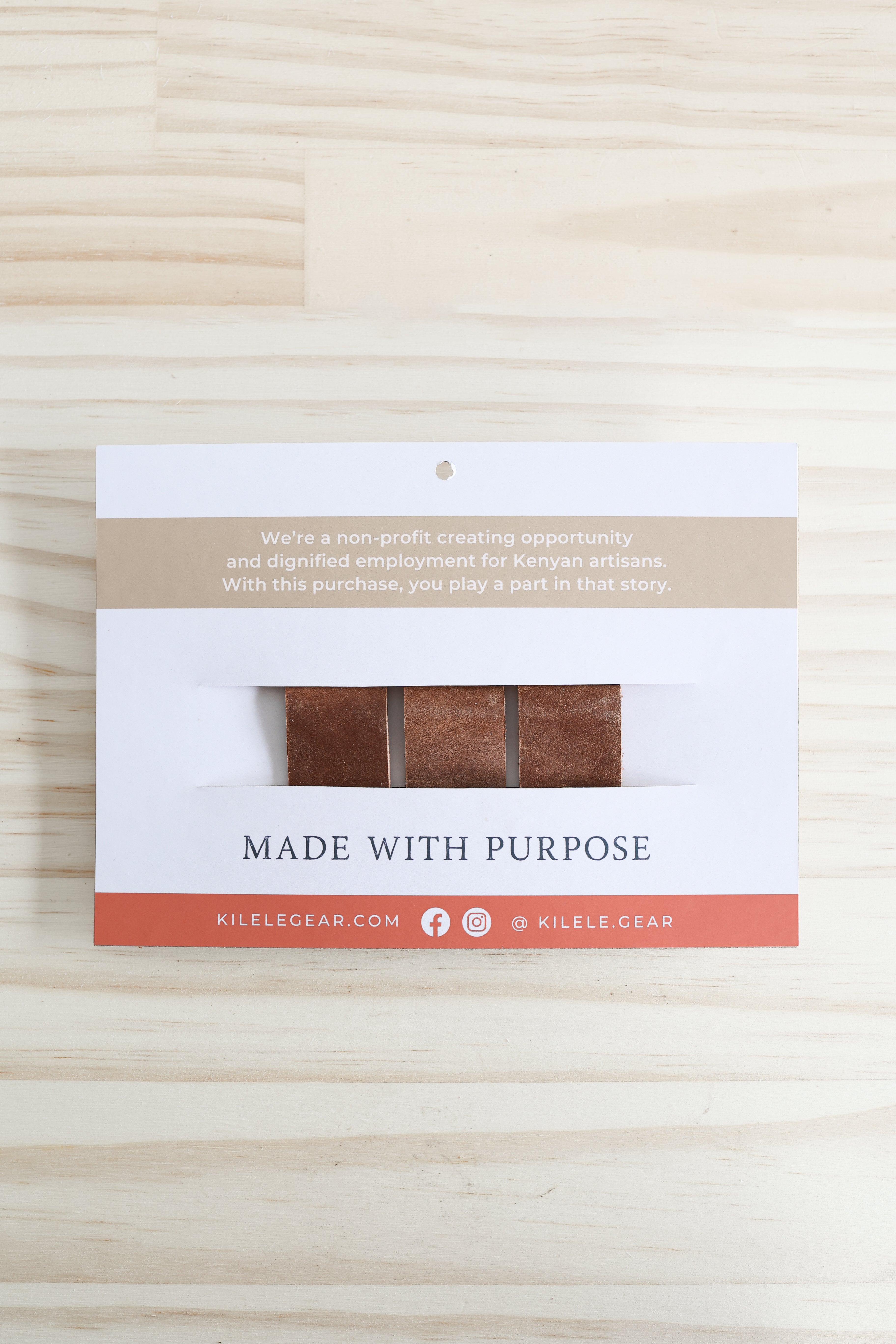 Leather Cord Keepers | set of 3