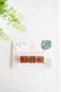Leather Cord Keepers - set of 3