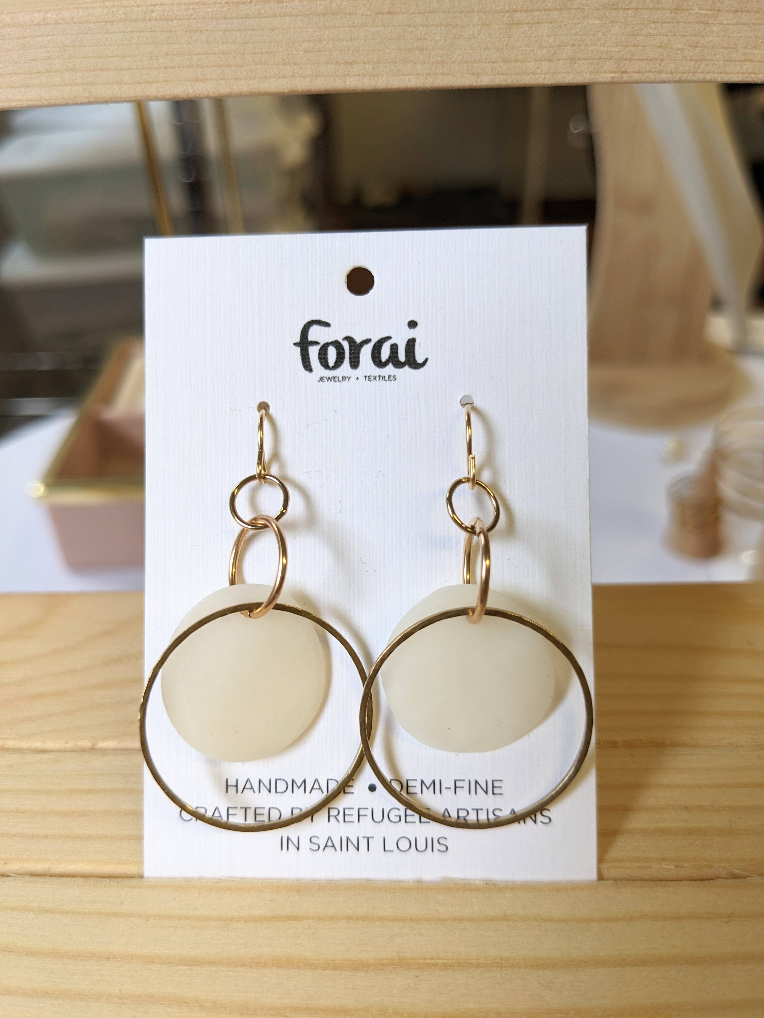 Hadeelah Porcelain Dangle Earrings