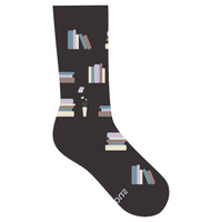 Socks that Give Books (Gray Bookshelves)