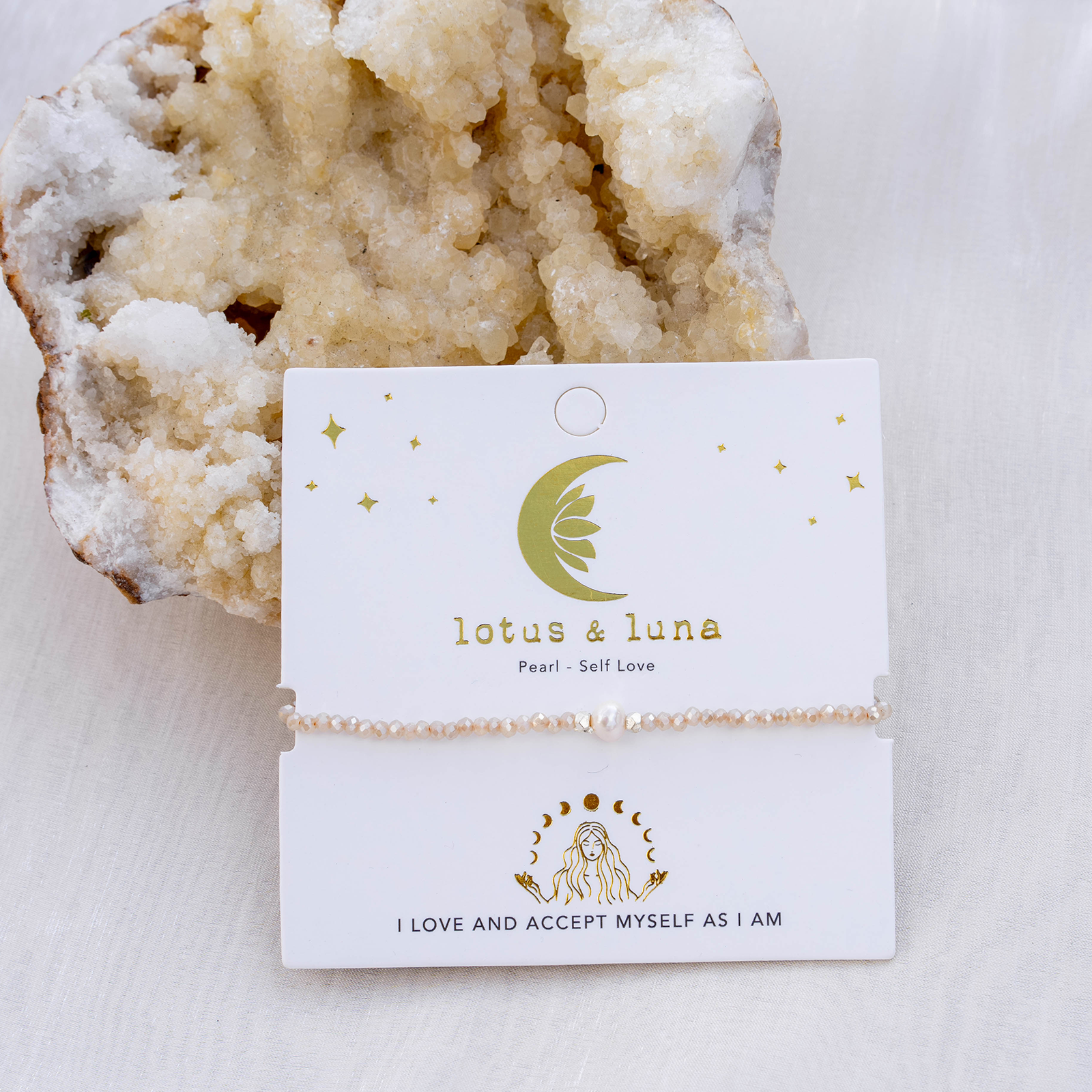 "I Love and Accept Myself as I am" Goddess Bracelet