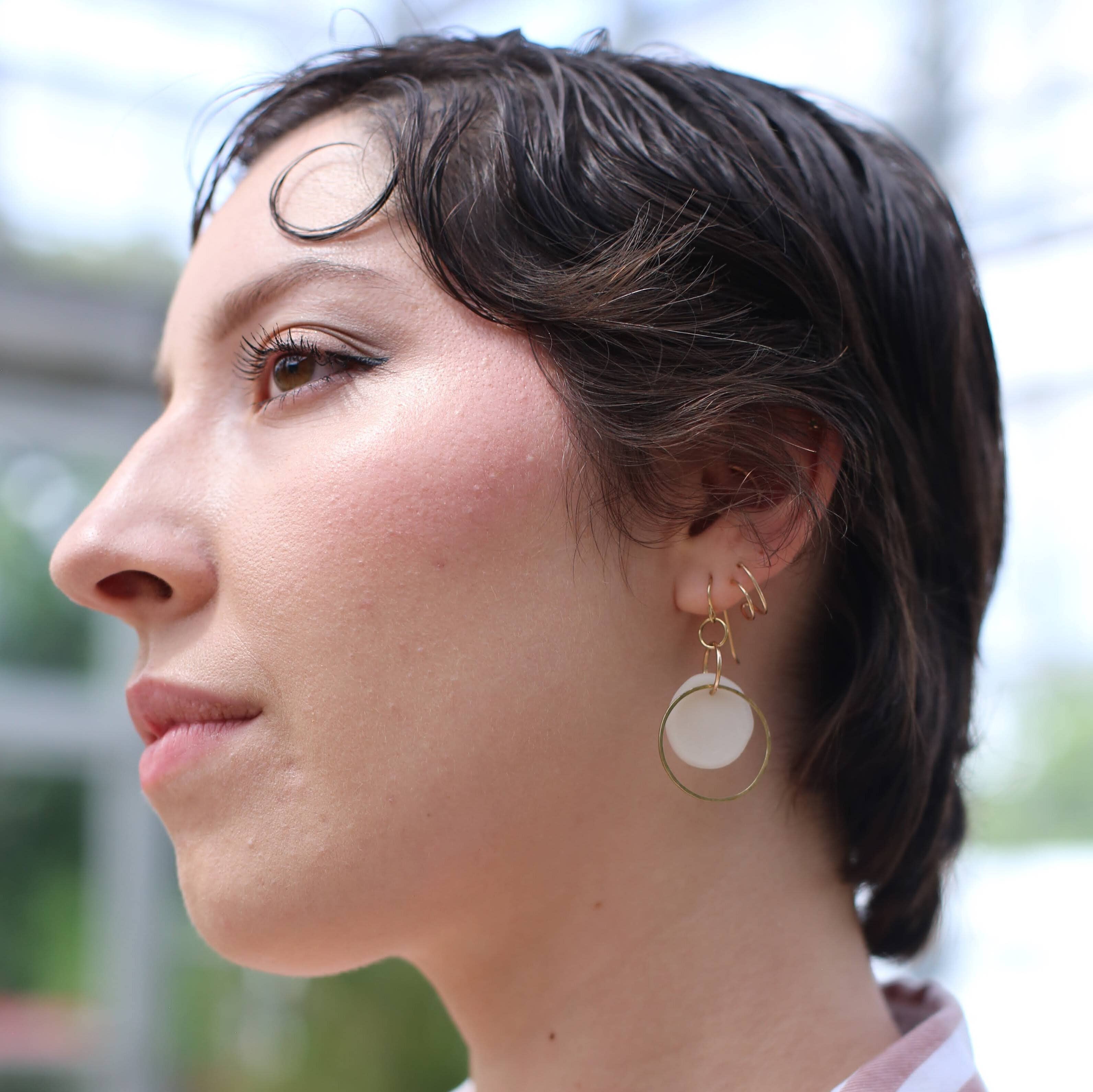 Hadeelah Porcelain Dangle Earrings