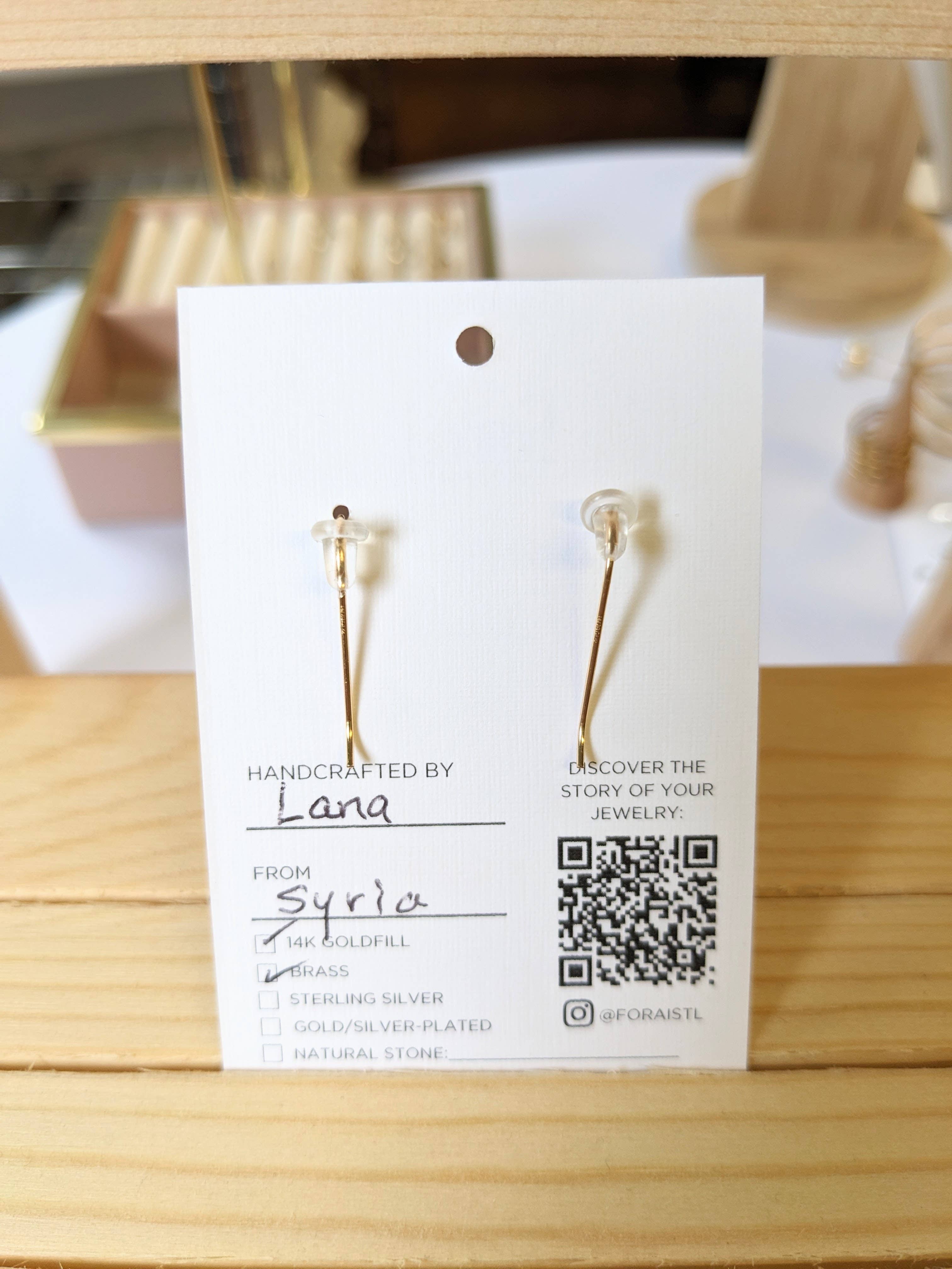 Hadeelah Porcelain Dangle Earrings