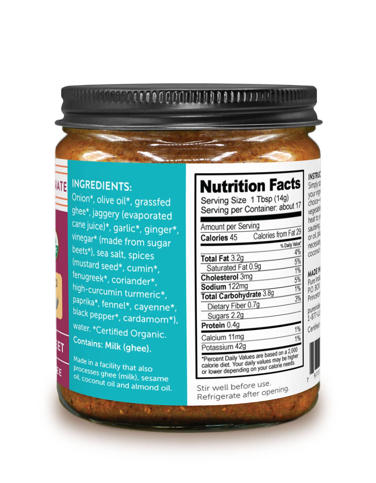 Madras Curry Simmer Sauce, Organic