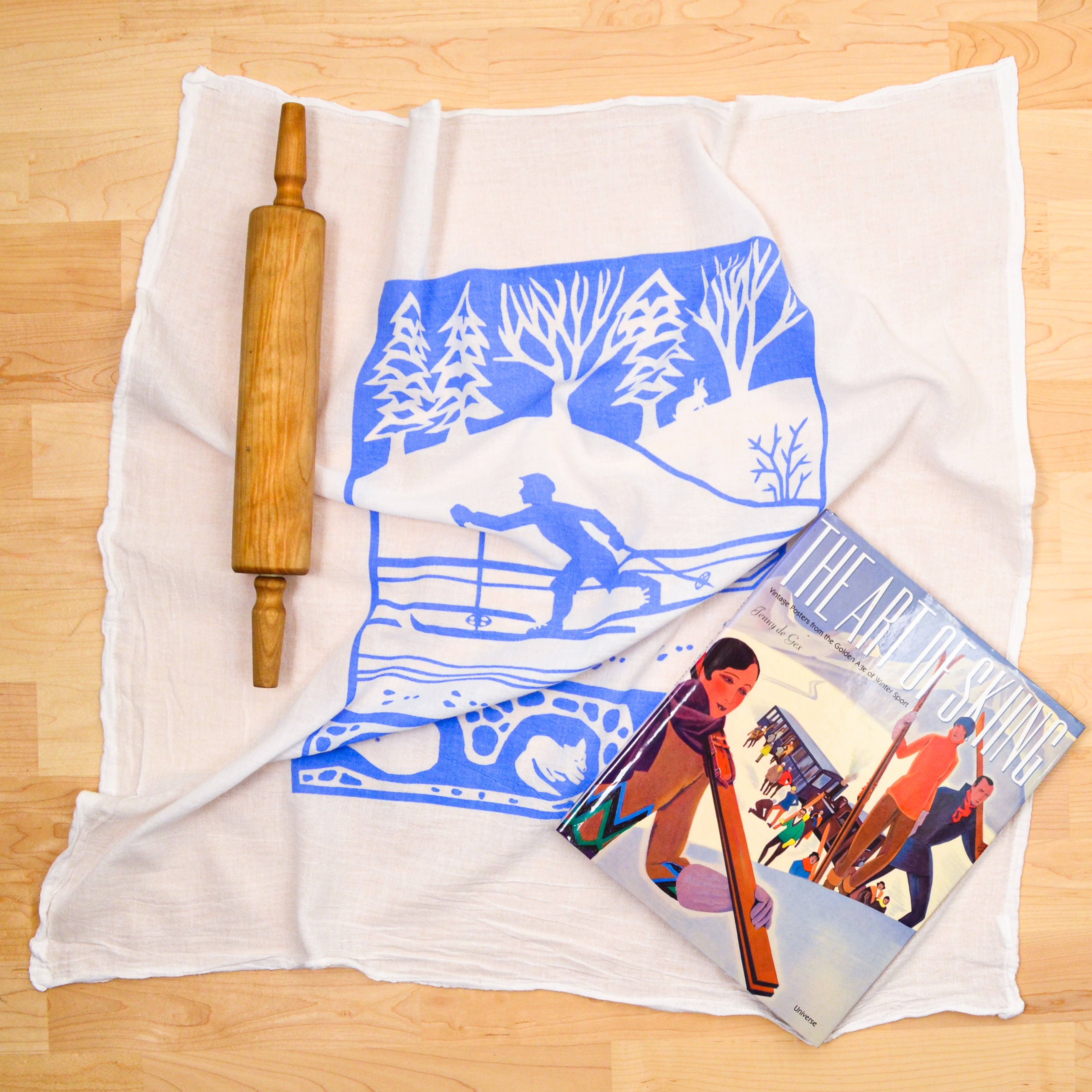 Flour Sack Dish Towel - Cross Country