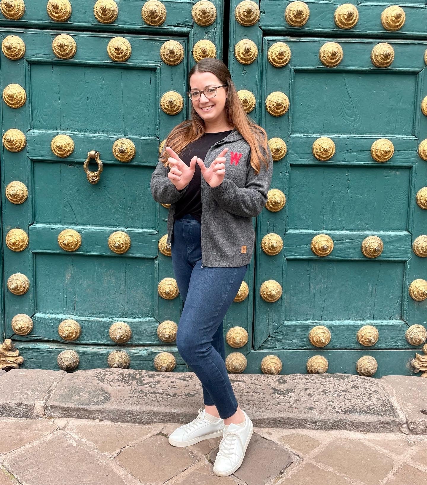 Wisconsin Alpaca Zip-Up Hoodie - Dark Gray