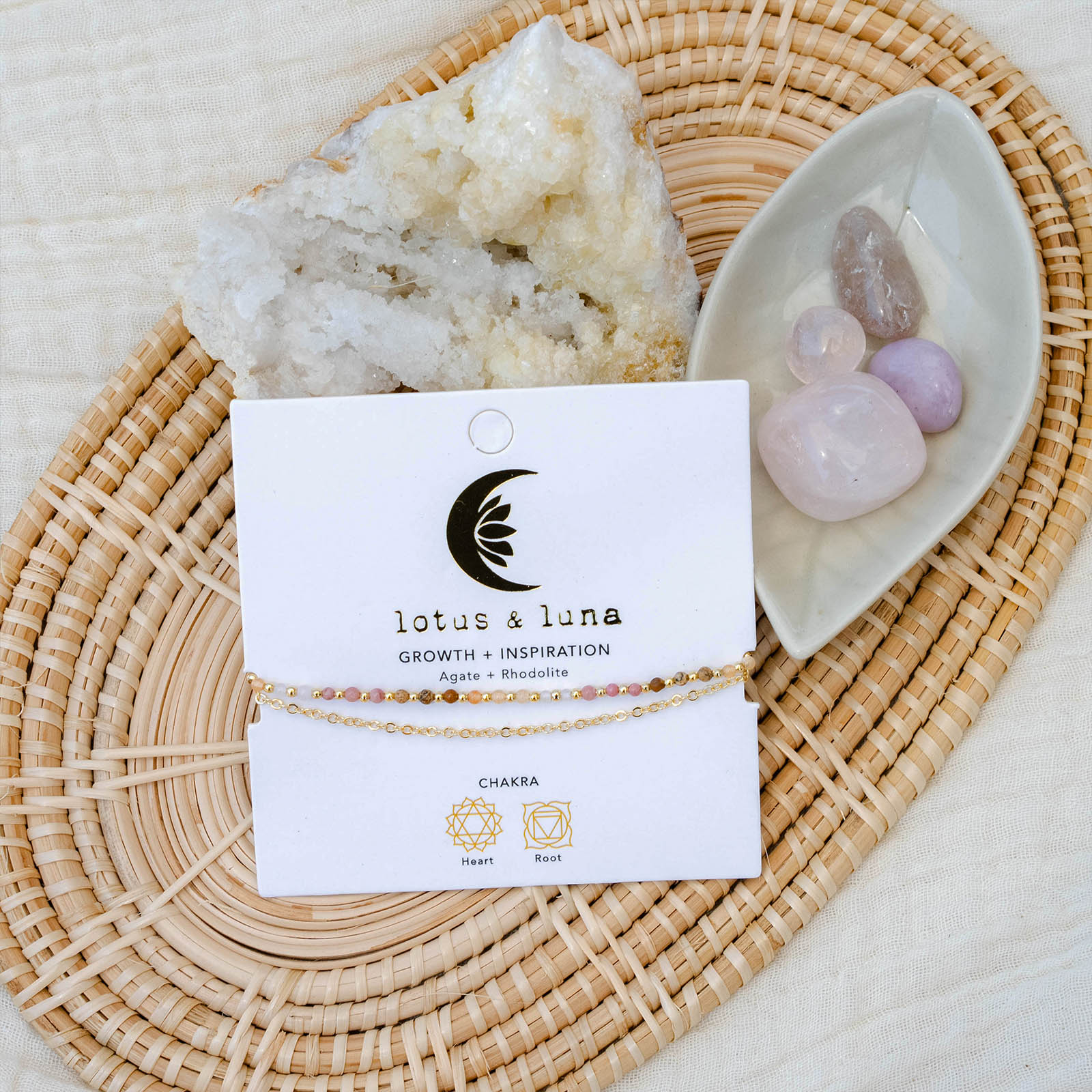 Growth & Inspiration 2mm Layered Healing Bracelet