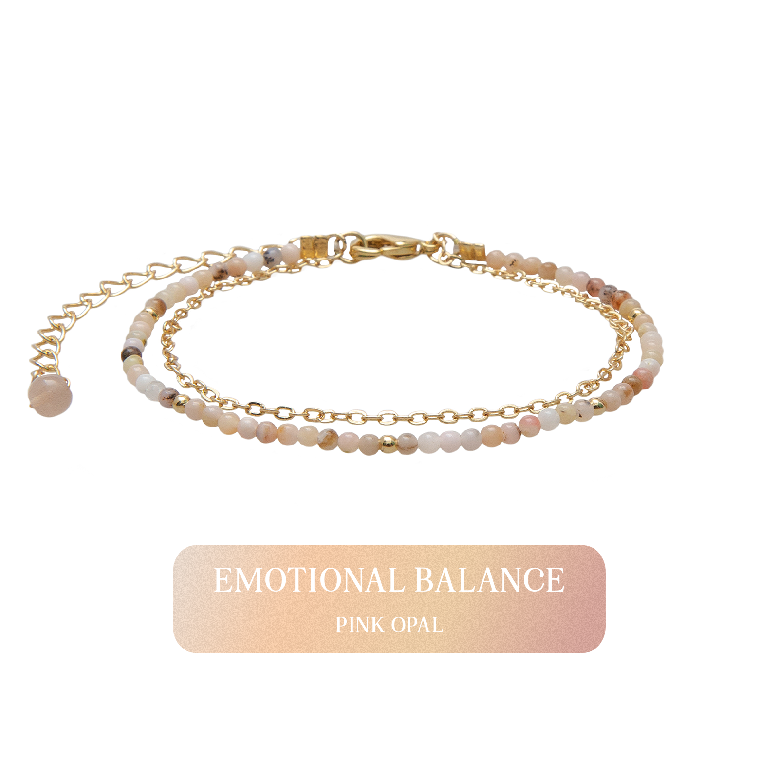 Emotional Balance 2mm Layered Healing Bracelet