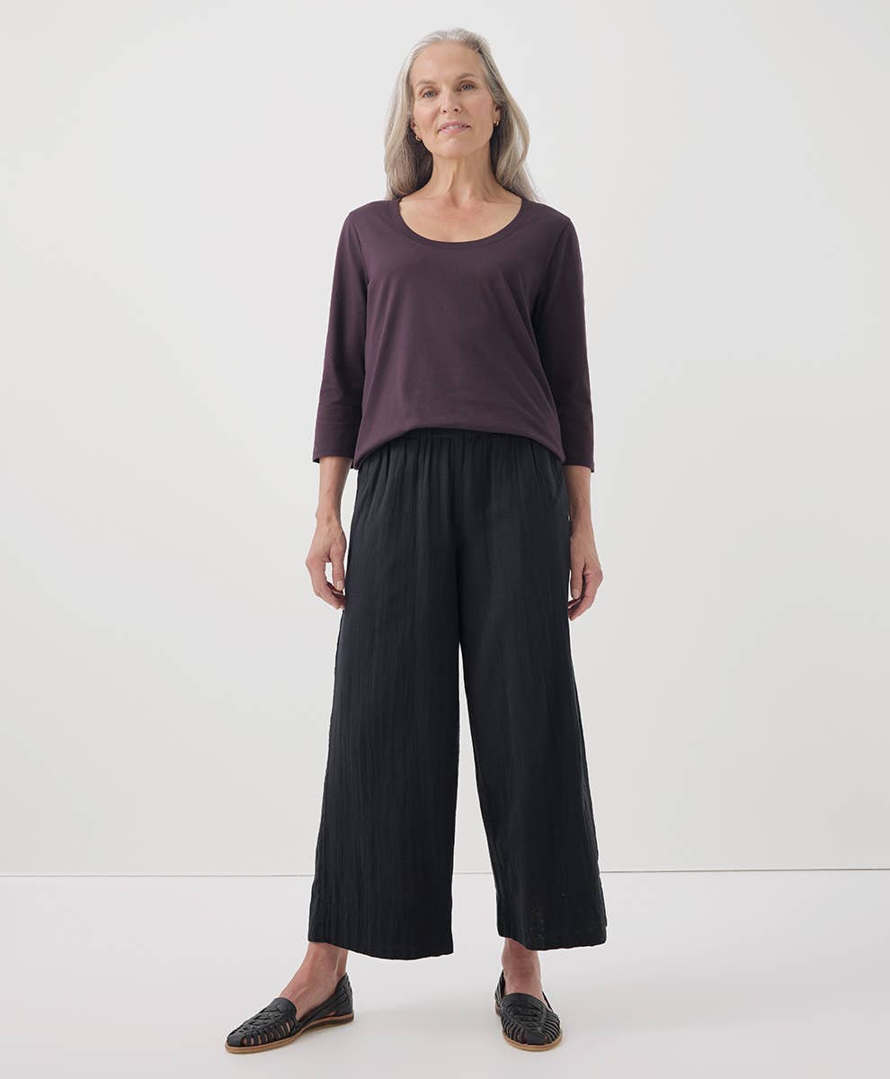 Women's Softspun Scoop Neck Three-Quarter Sleeve Tee