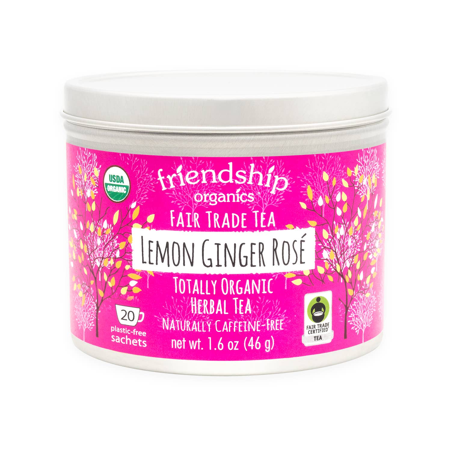 Lemon Ginger Rosé Herbal Tea