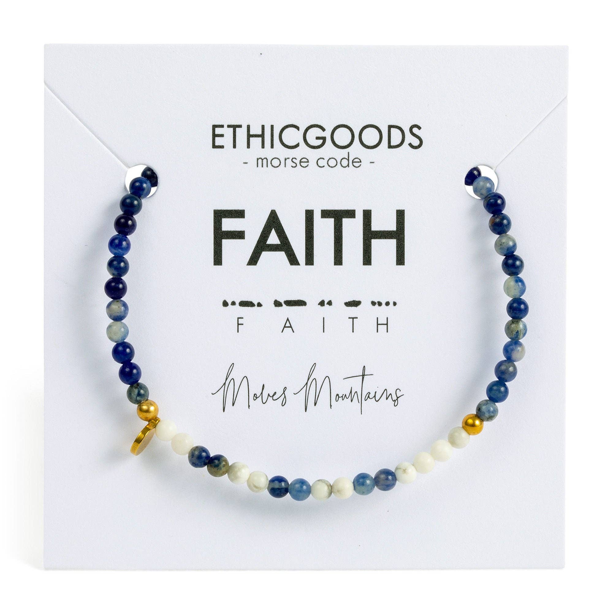 Morse Code Bracelet 3mm | FAITH