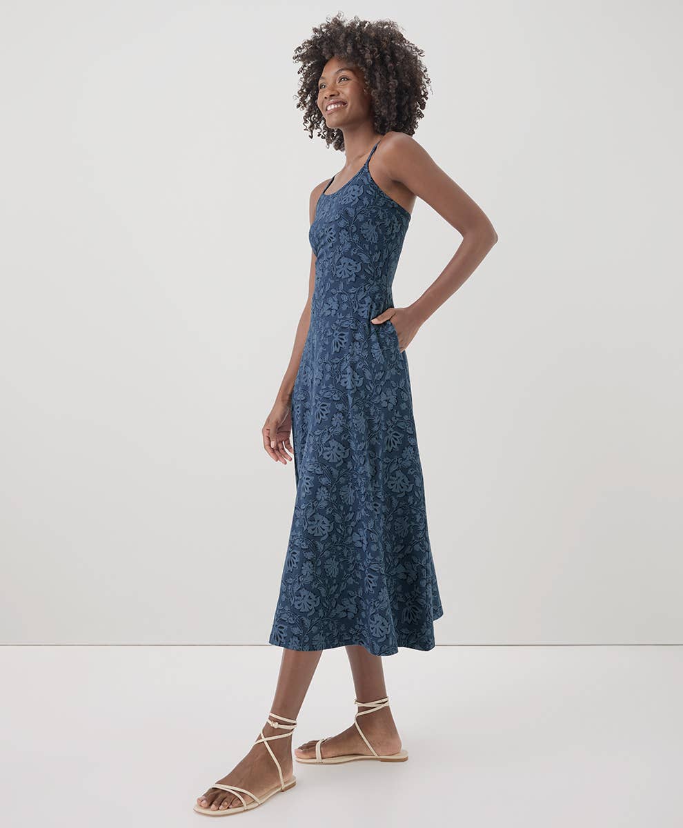Women's Fit & Flare Midi Dress