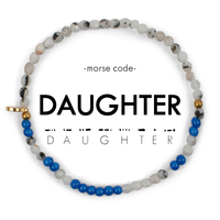 Morse Code Bracelet 3mm | DAUGHTER