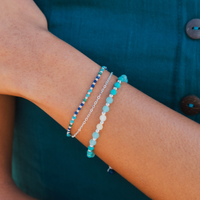 Anti-Anxiety + Healing 4mm Metal Accent Healing Bracelet