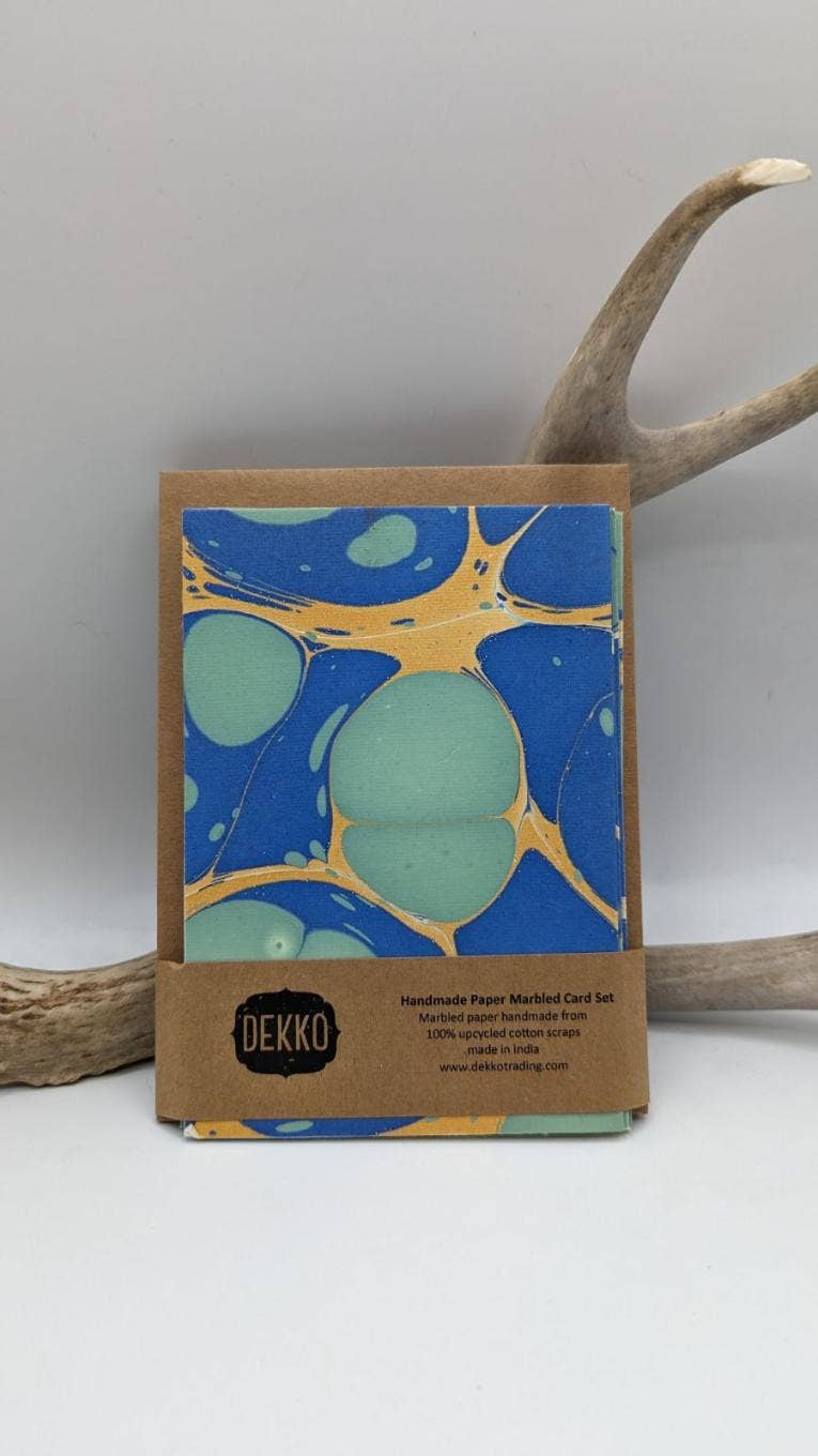 Ocean Blue Pebble Card Set