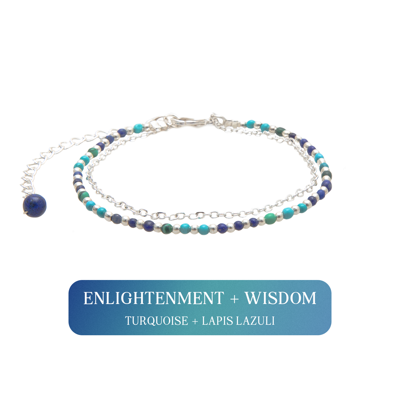 Enlightenment + Wisdom 2mm Layered Healing Bracelet