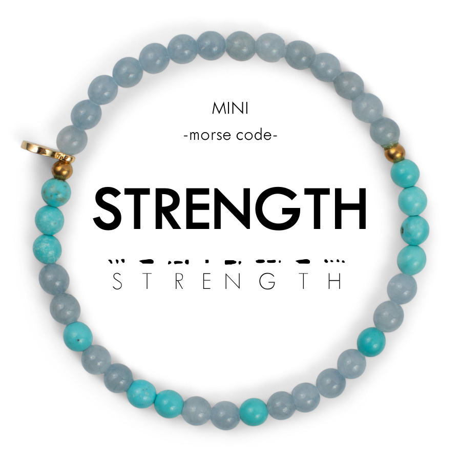 MINI Morse Code Bracelet | STRENGTH