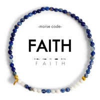 Morse Code Bracelet 3mm | FAITH