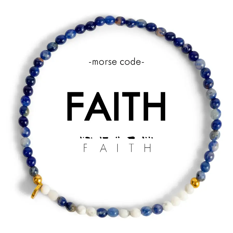 Morse Code Bracelet 3mm | FAITH