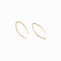 Qasioun Minimalist Mini-Threader Earrings in 14k Gold Fill