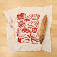 Flour Sack Dish Towel - Bread
