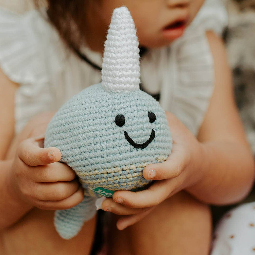 Plush  Narwhal Toy Rattle