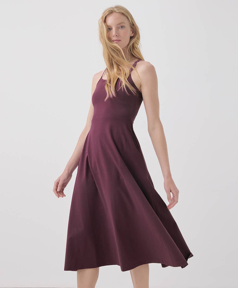 Women's Fit & Flare Midi Dress