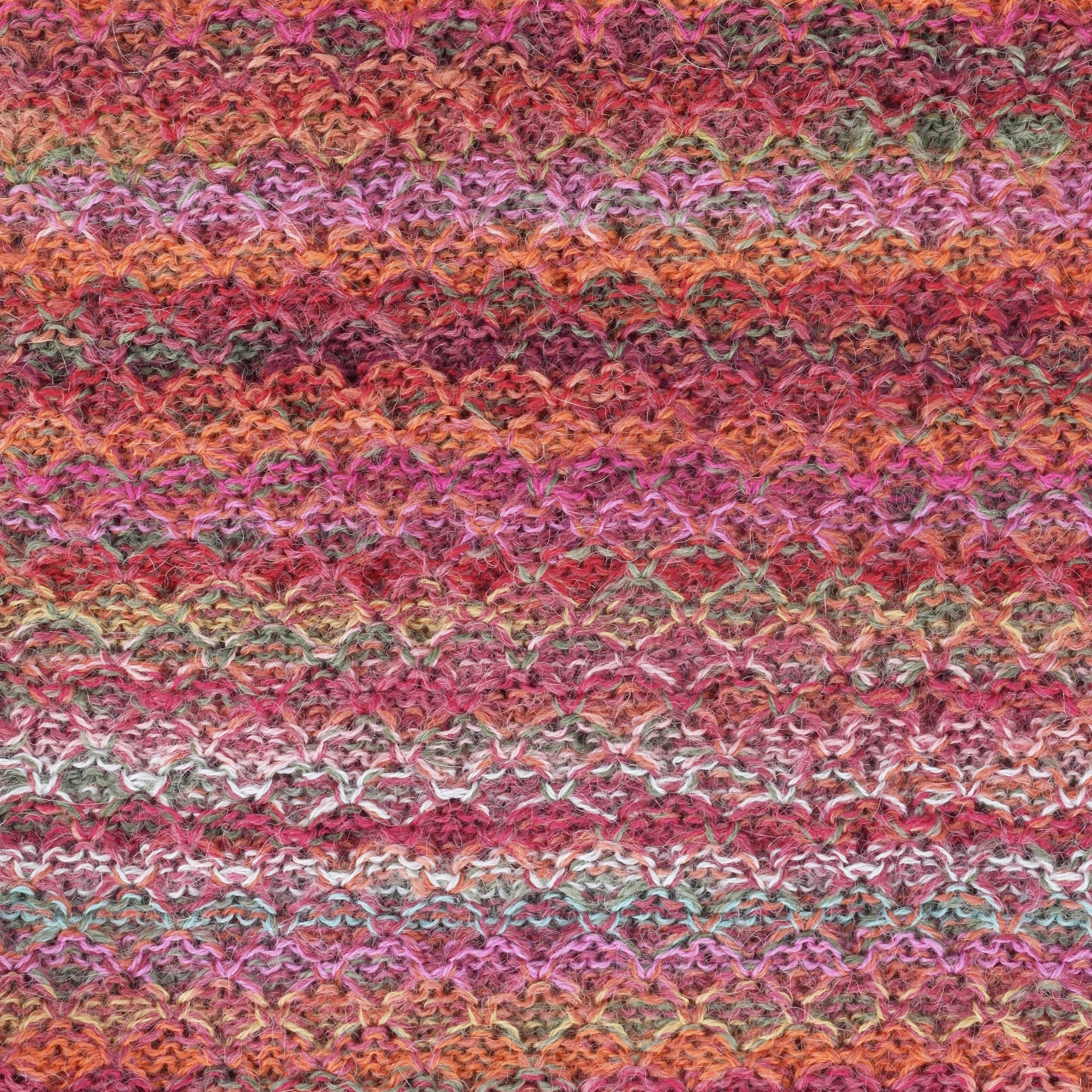 Alpaca Beanie - Printed - Saffron