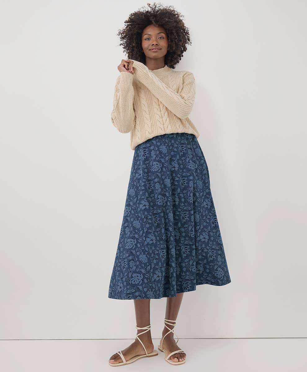 Women's Fit & Flare Midi Dress