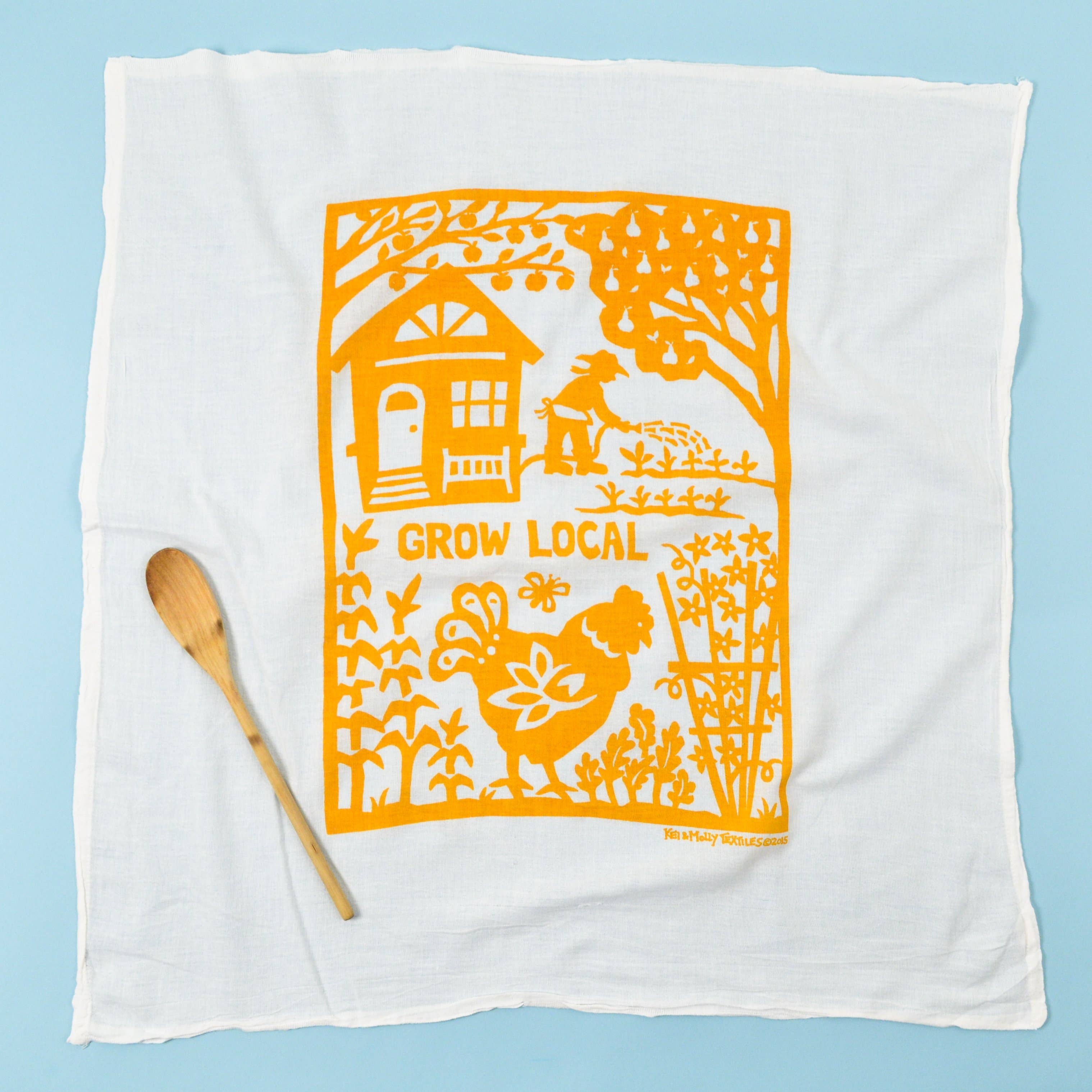 Flour Sack Dish Towel - Grow Local
