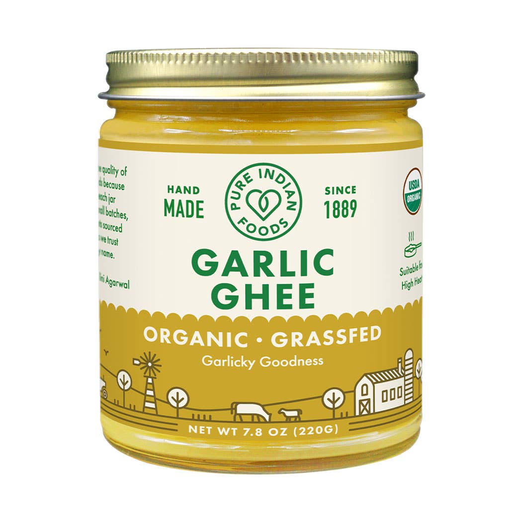 Garlic Ghee, Grassfed and Certified Organic