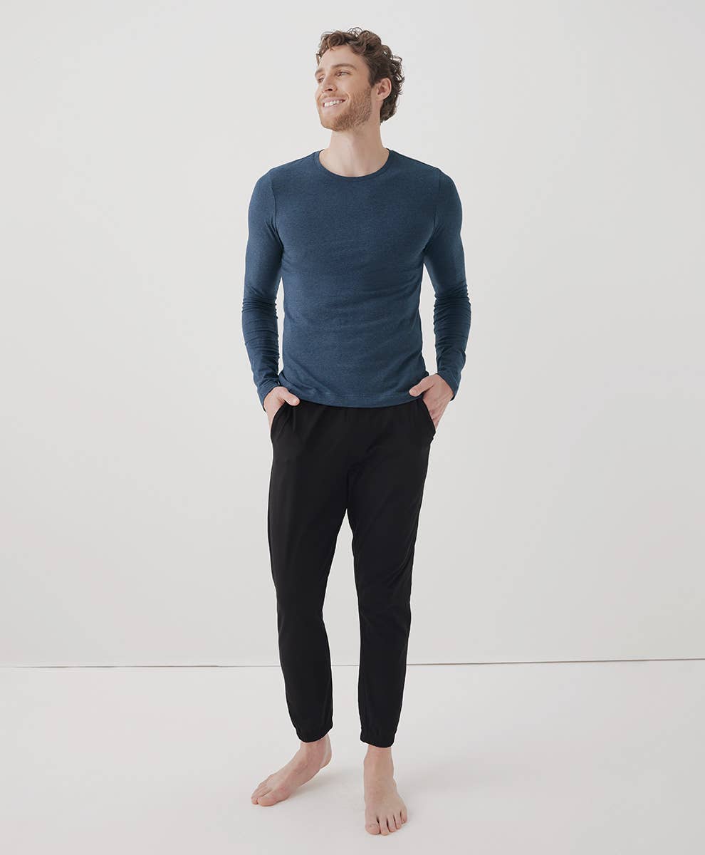 Men's Cool Stretch Long Sleeve Crew Undershirt