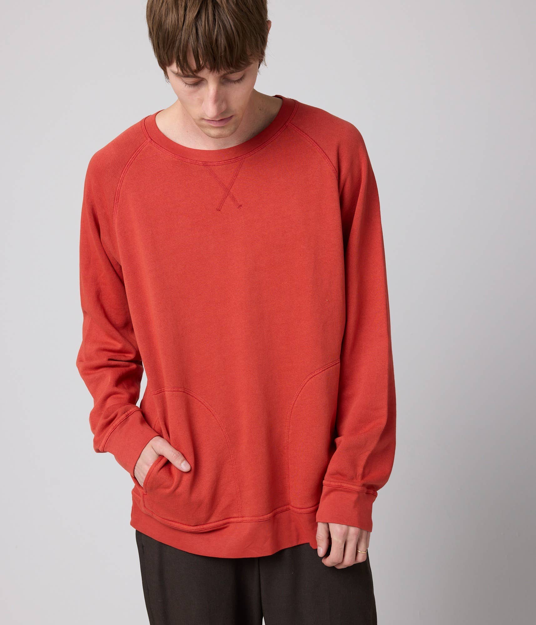 Unisex Pocket Crewneck Sweatshirt