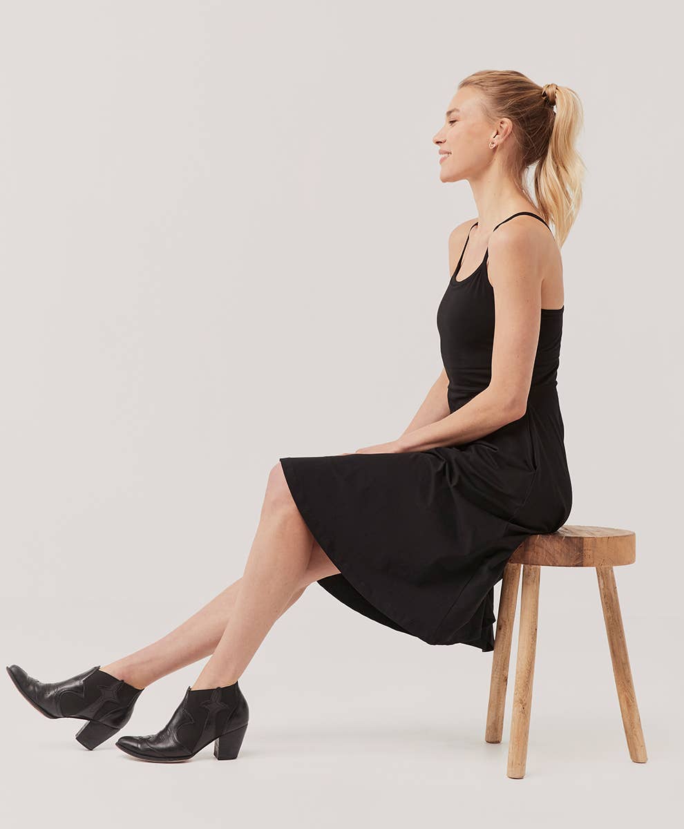 Women's Fit & Flare Shorty Midi Dress