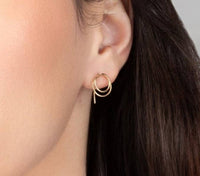 Zomi Open Circle Earrings in 14 karat Gold Filled