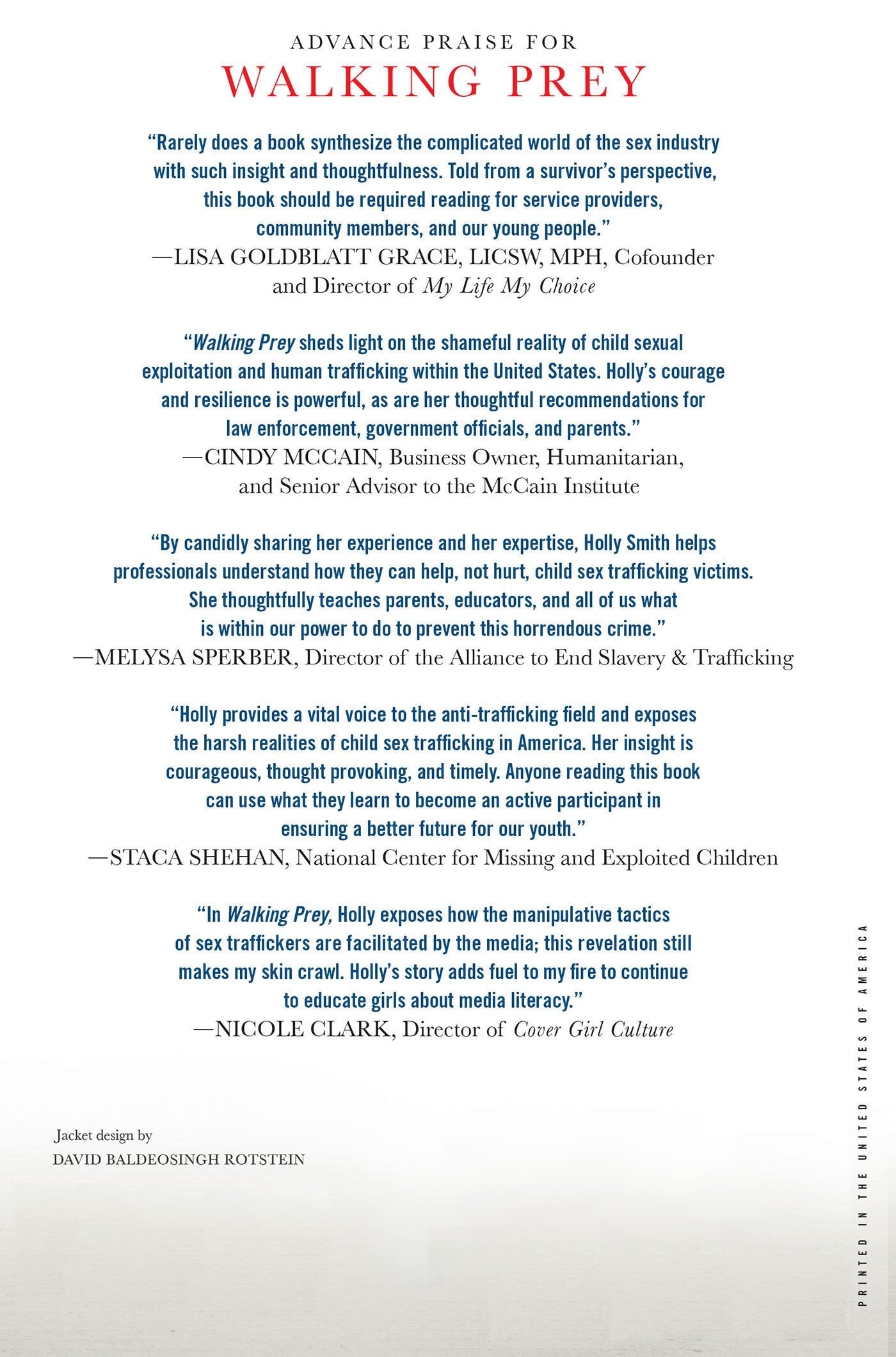 Walking Prey: How America's Youth Are Vulnerable to Sex Slavery by Holly Austin Smith