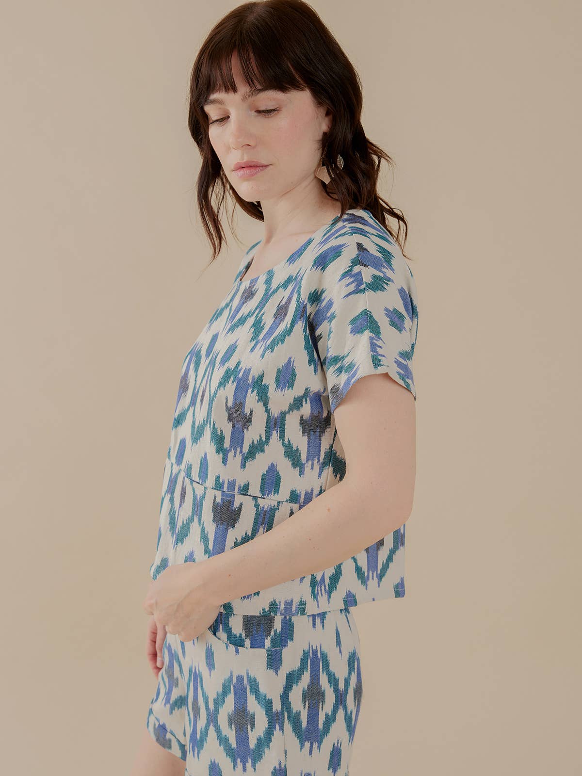 Dana Top Seashore Ikat