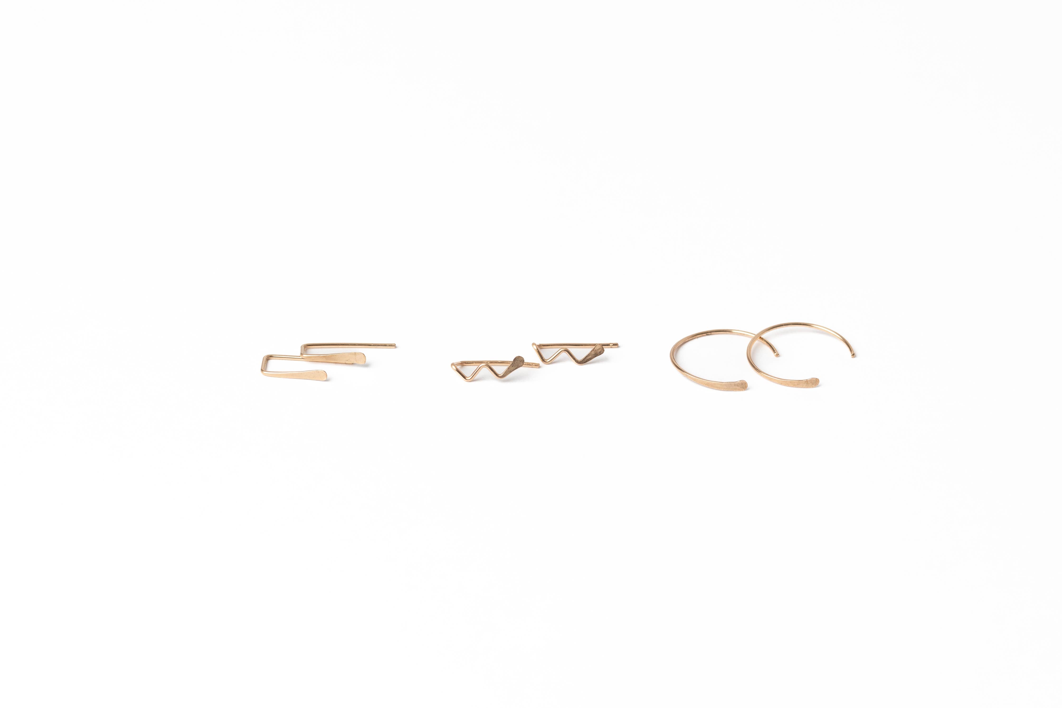 Indra Staple Earrings in 14K Gold Filled