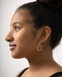 Zomi Circles of Unity Earrings in 14k Gold Filled/Brass