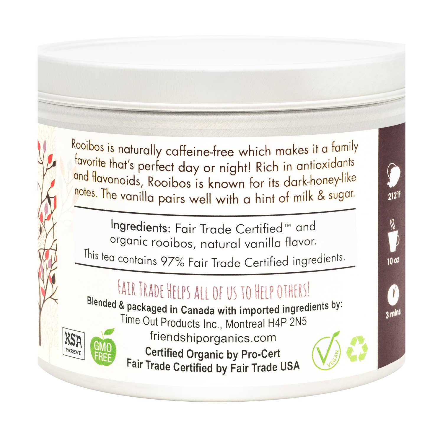 Vanilla Rooibos Herbal Tea