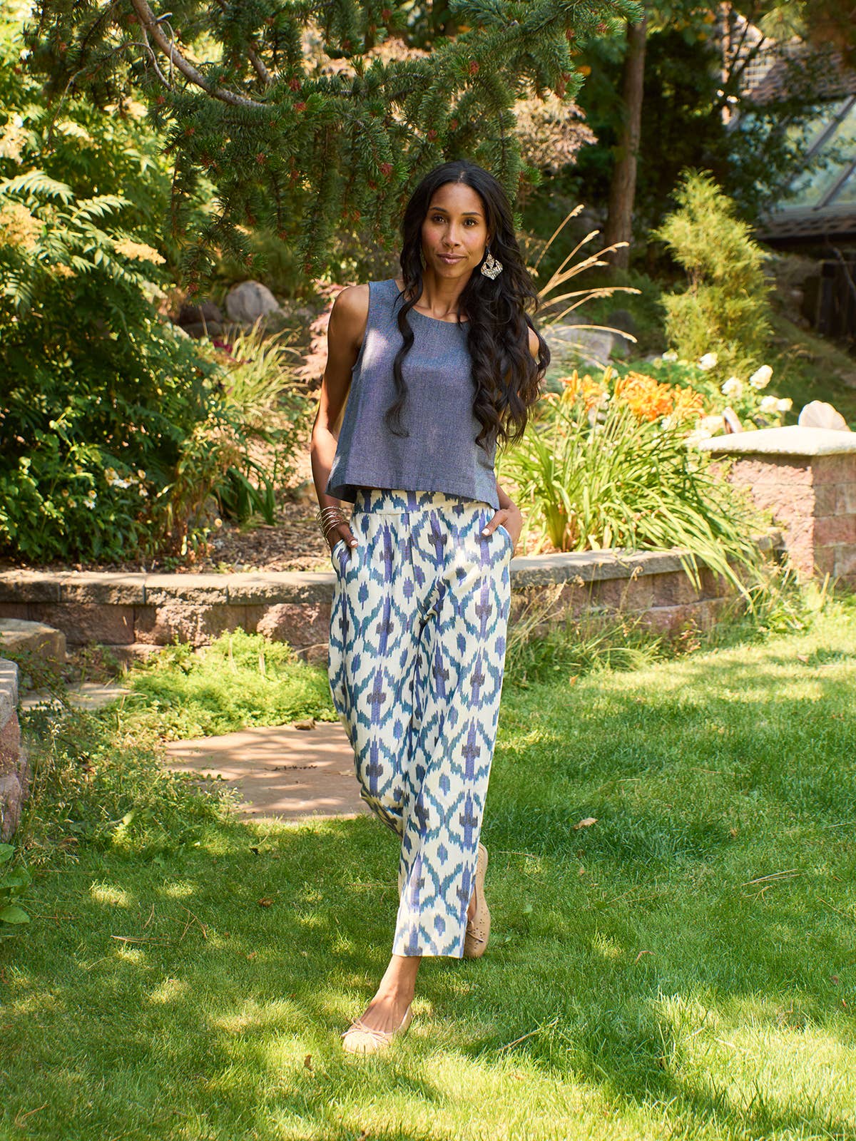 Tabitha Pant Seashore Ikat