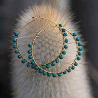 Luni Hoops in Turquoise
