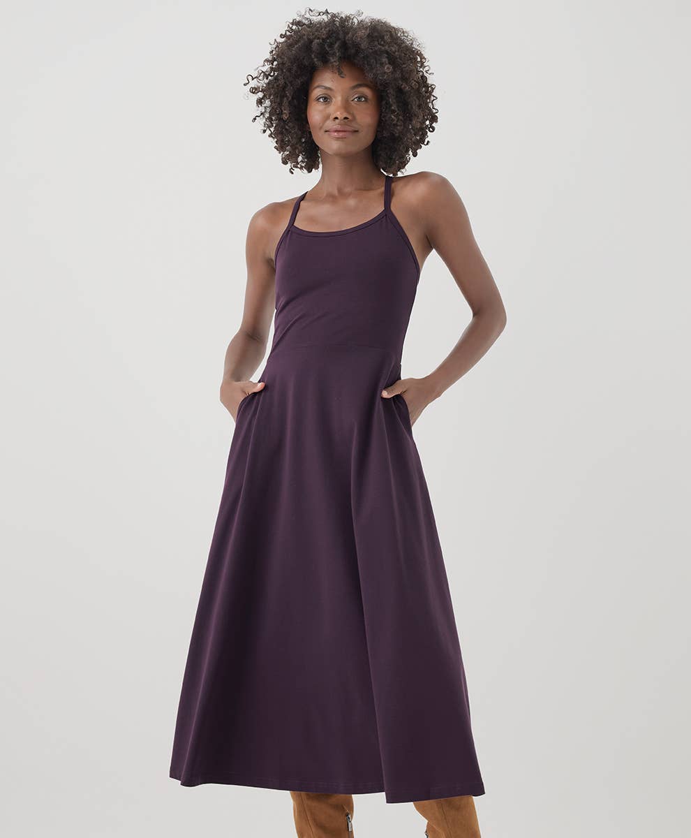 Women's Fit & Flare Midi Dress