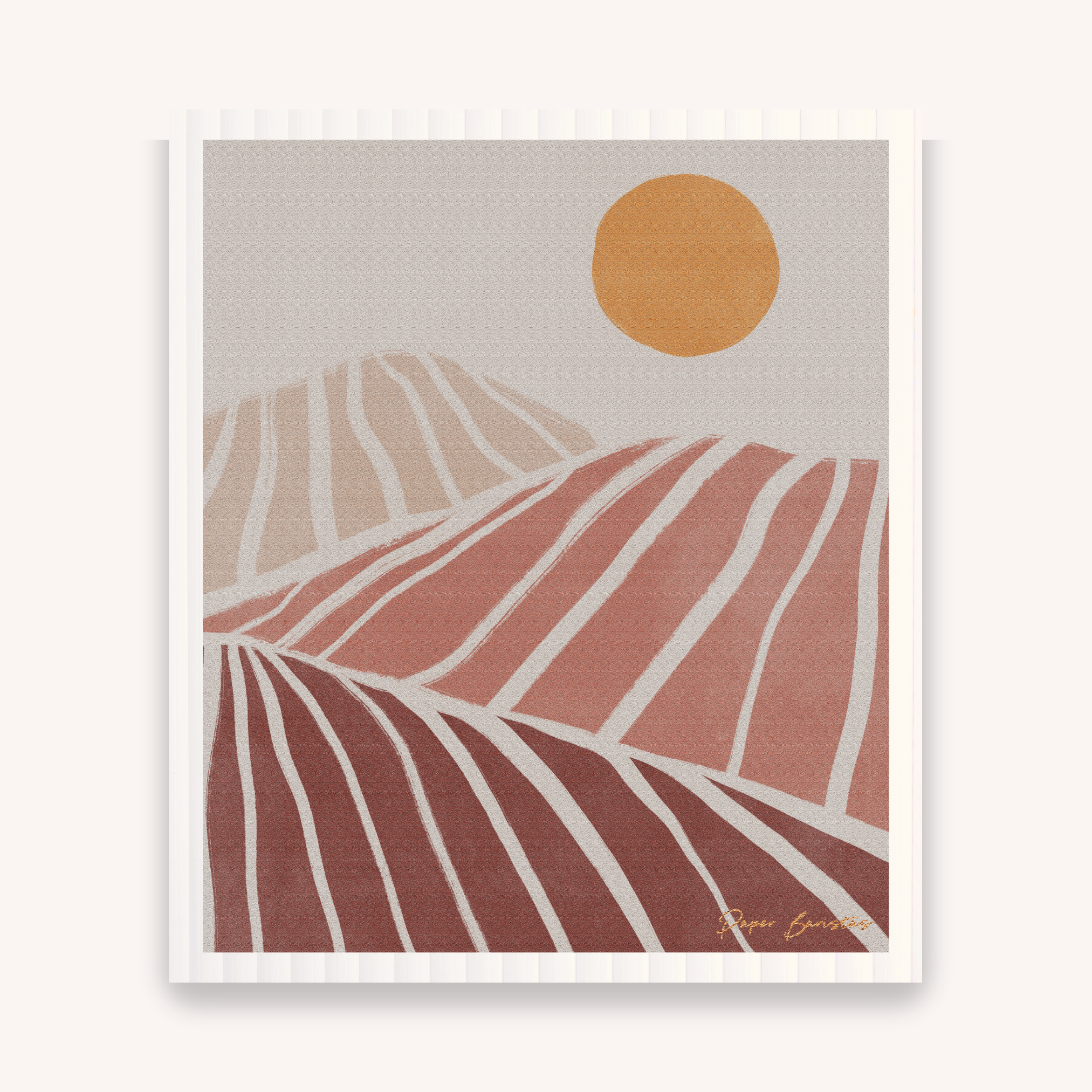 Set of 3 Swedish Dishcloth: Landscape Line Combo