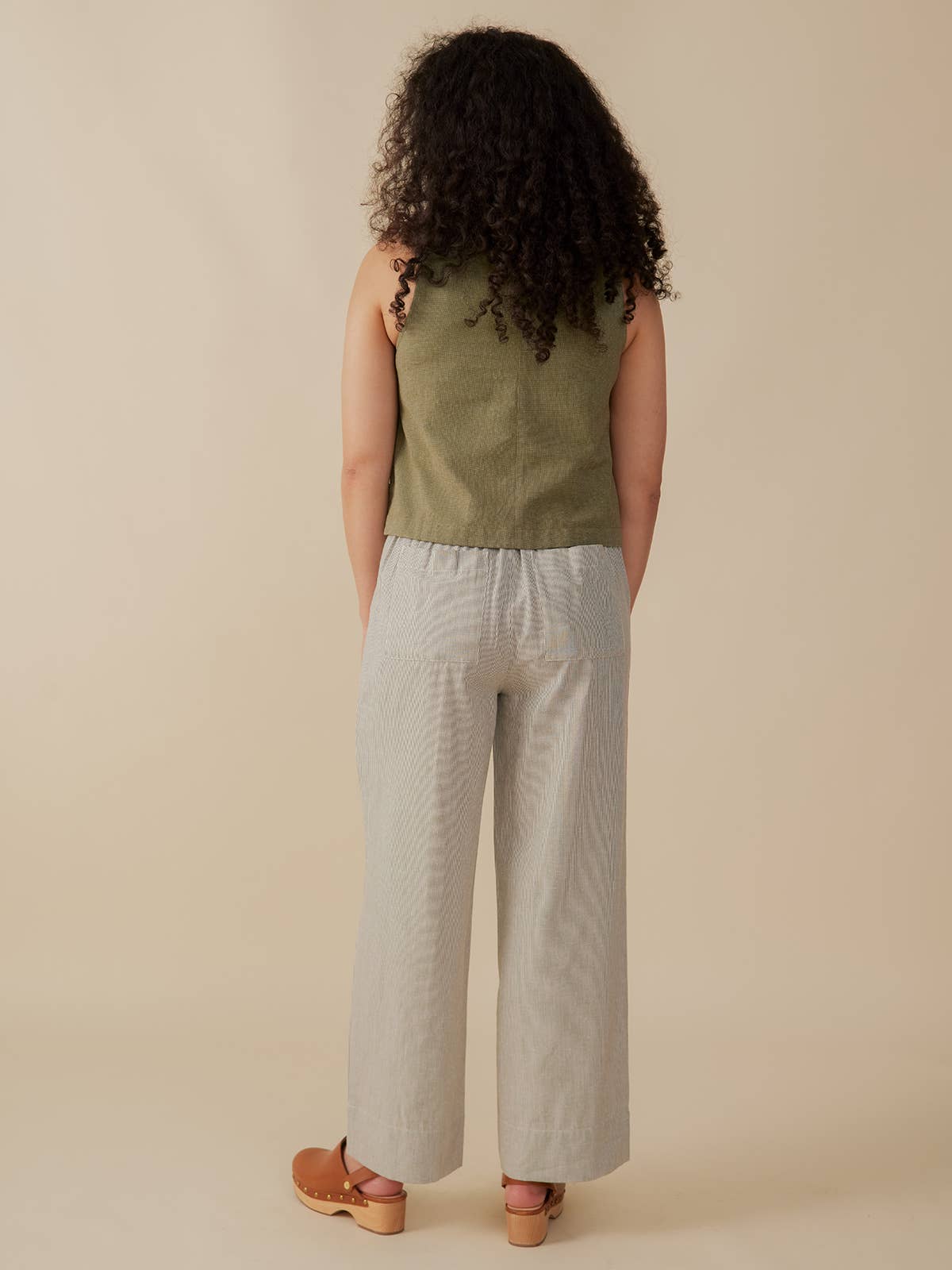 Tabitha Pant Olive Stripe