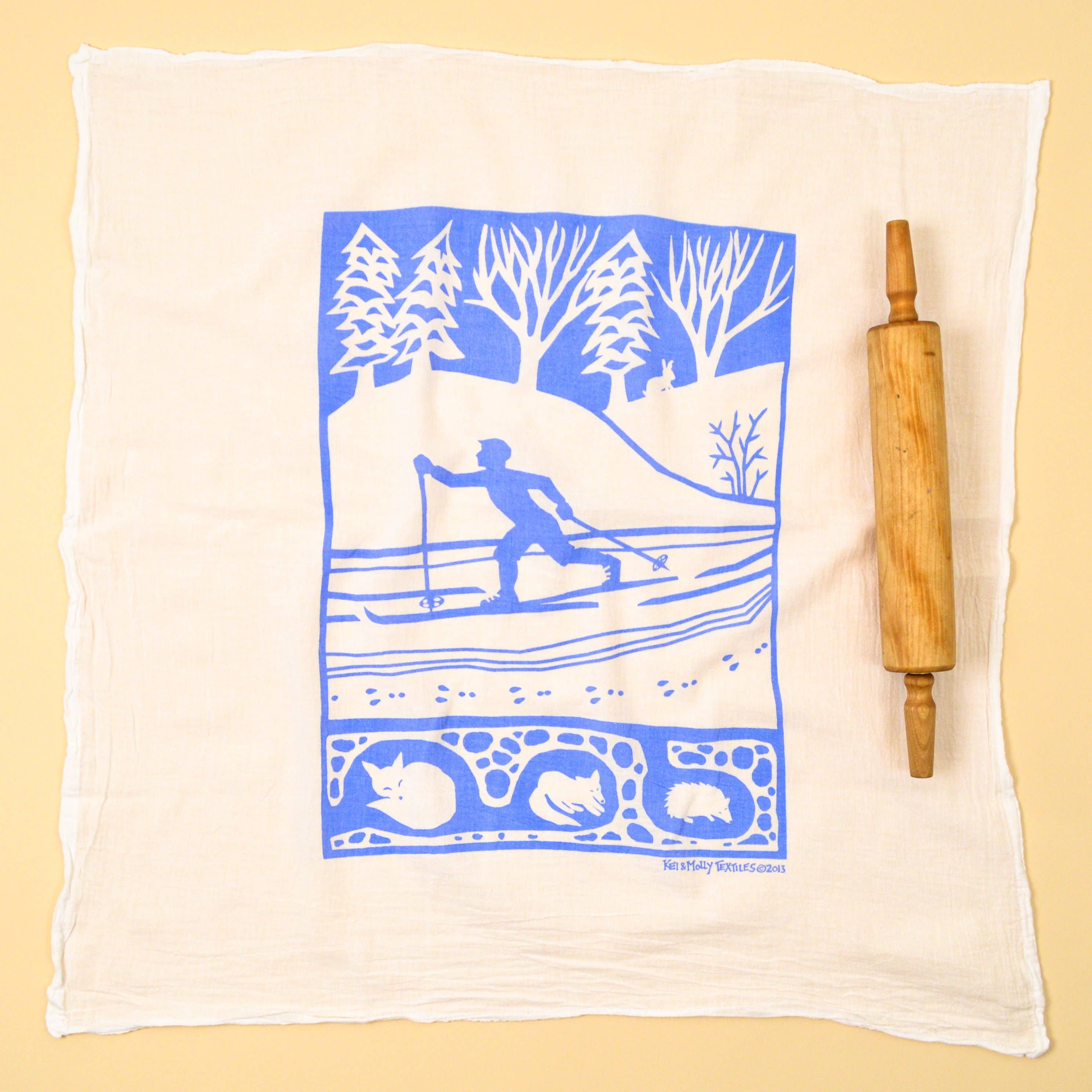 Flour Sack Dish Towel - Cross Country