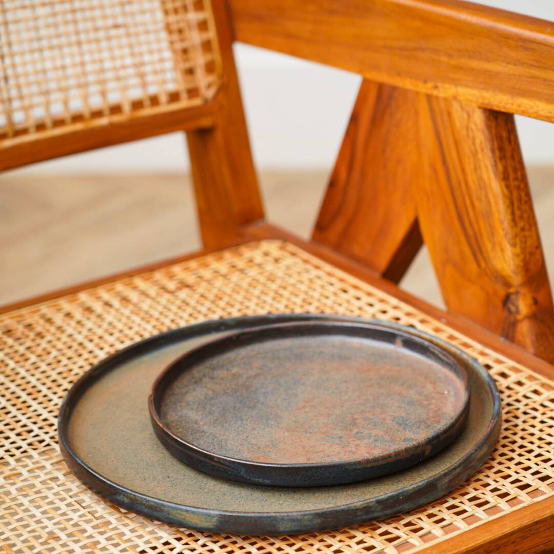 Handmade Ukrainian Stoneware Dinner Plates