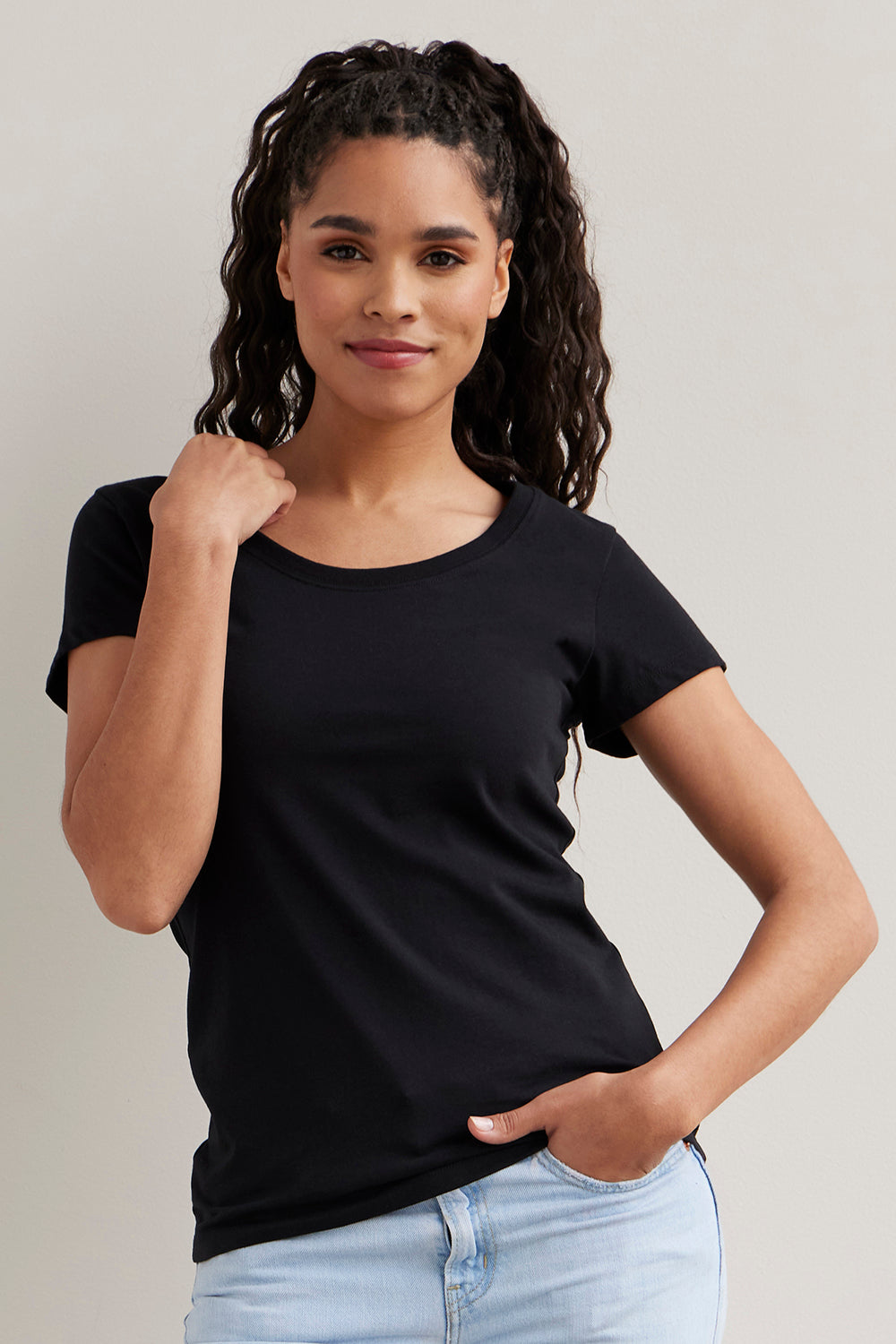 Women's Organic Cotton Scoop Neck Tee